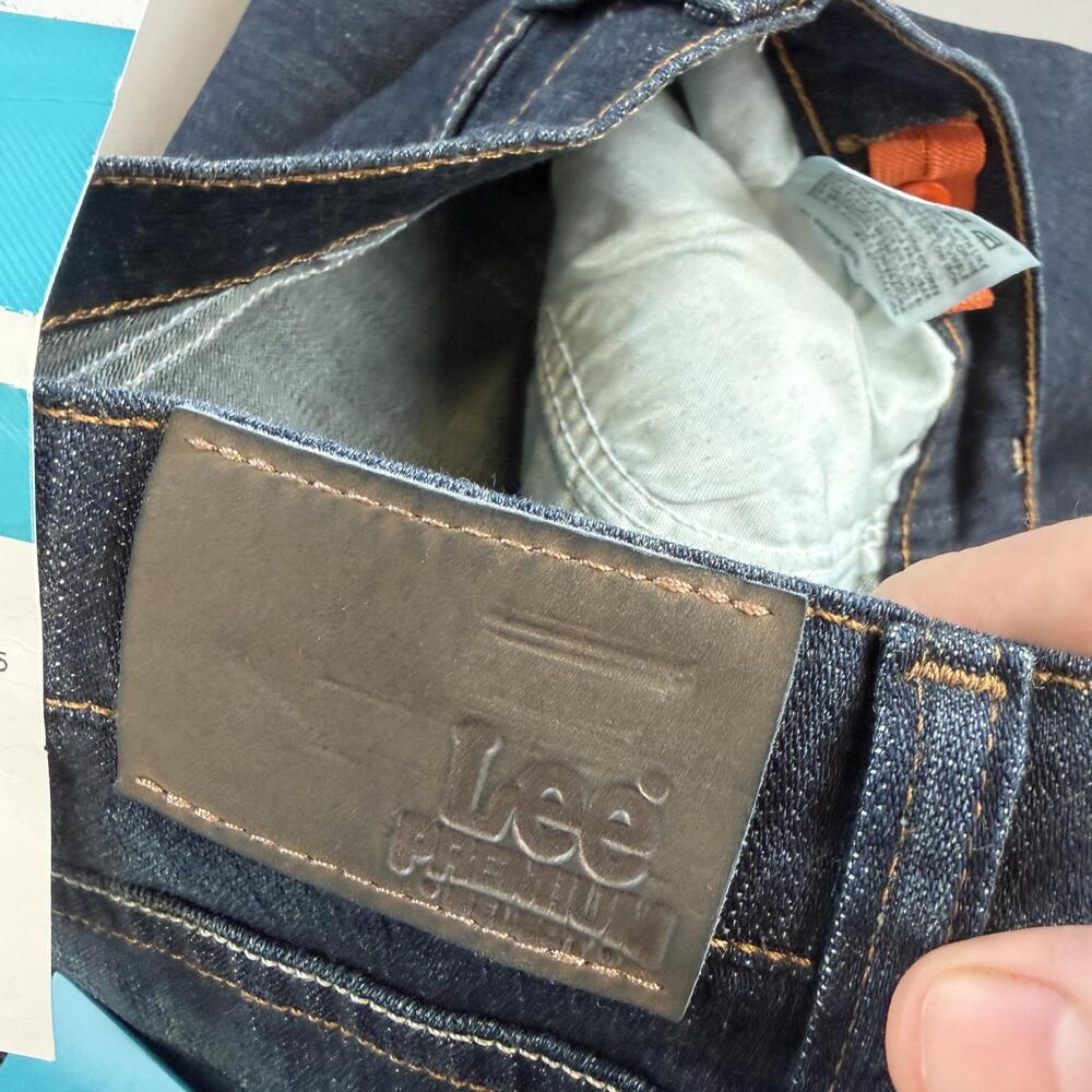Lee Premium Select Jeans Women 18R Blue Straight Adjustable Waist Comfort 30x33 - Picture 7 of 14